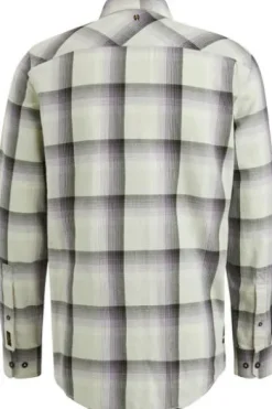 PME Legend Long Sleeve Shirt Ctn Twill Check Langarmshirts mercury