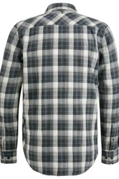 PME Legend Long Sleeve Shirt Twill Yarndyed Check Langarmshirts black onyx