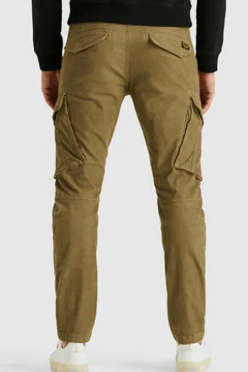 PME LEGEND Nordrop Cargo Hose fine structure tapared fit vintage khaki Tapered Fit