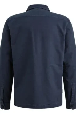 PME LEGEND Overshirt Tencel Dobby mood indigio Langarm