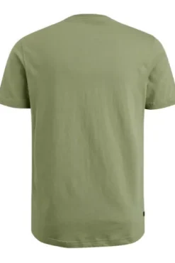 PME LEGEND Short sleeve r-neck single jersey digital print T-Shirt Sage