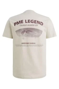 PME LEGEND Single Jersey T-Shirt bone white