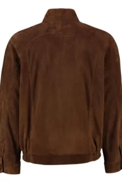 POLAR LEATHER Leder-Blouson braun edelstes Ziegenveloursleder