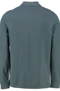 POLO SYLT Langarm Polo Shirt blau