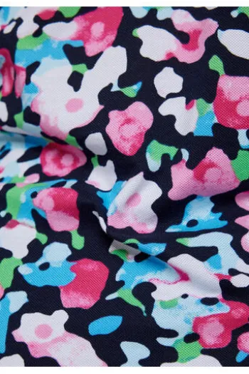 RABE Pique Polo-Shirt mandelblüte geblümt Kurzarm