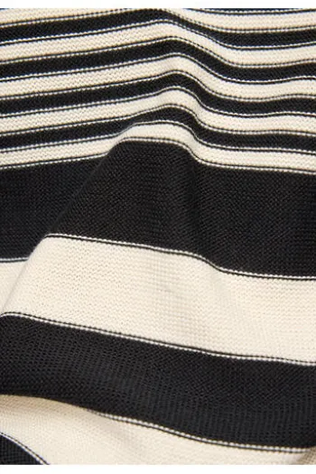 RABE Pullover alabaster gestreift Kurzarm
