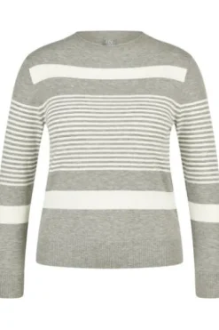 RABE Pullover flanell gestreift