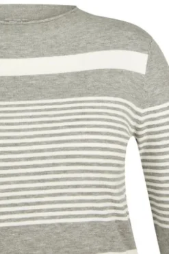 RABE Pullover flanell gestreift
