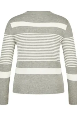RABE Pullover flanell gestreift