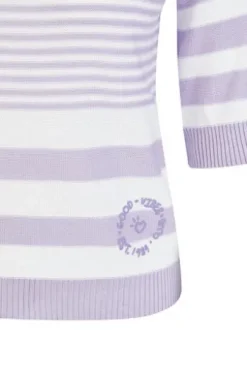 RABE Pullover flieder gestreift Kurzarm