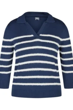 RABE Pullover pazifik gestreift