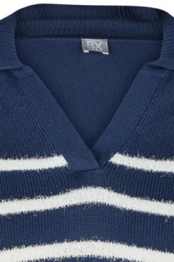RABE Pullover pazifik gestreift