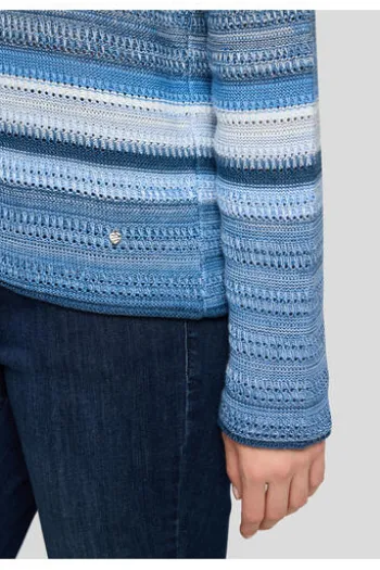 RABE Pullover pazifik gestreift
