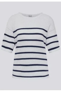 RABE Pullover weiß gestreift