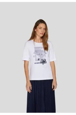 RABE Shirt Fresh Vibes weiß Kurzarm