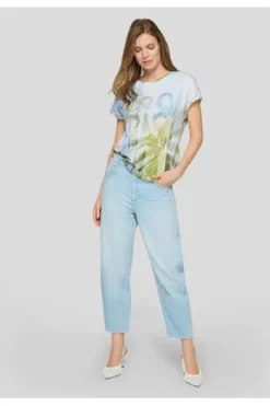 RABE Shirt himmelblau gemustert