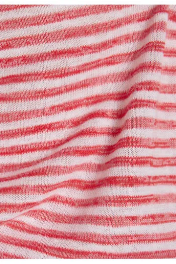 RABE Shirt koralle gestreift im soften Feinstrick