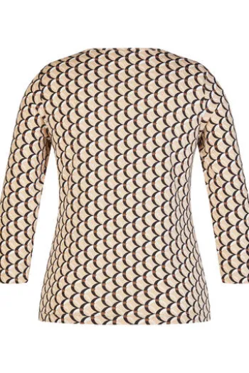 RABE Shirt mandel gemustert 3/4-Arm