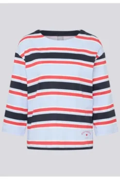 RABE Shirt pastellblau gestreift 3/4-Arm
