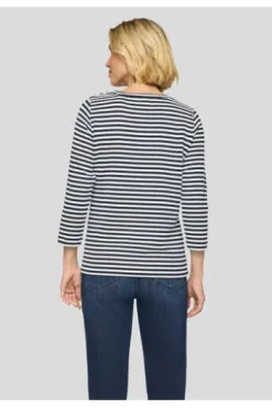 RABE Shirt pazifik gestreift 3/4-Arm