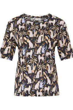 RABE Shirt schwarz gemustert