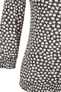 RABE Shirt schwarz gepunktet 3/4-Arm