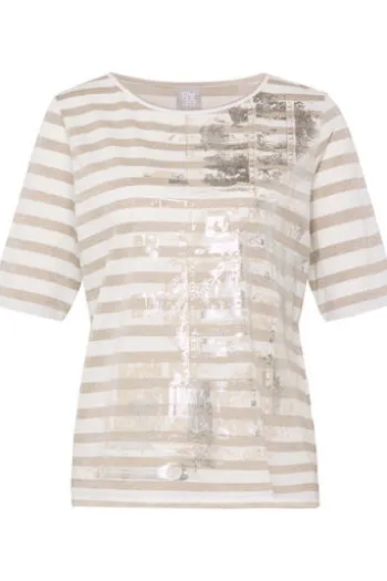 RABE Shirt sisal gestreift