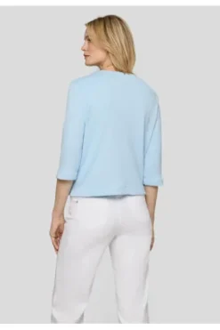 RABE Strickjacke himmelblau 3/4-Arm