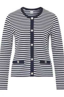 RABE Strickjacke pazifik gestreift