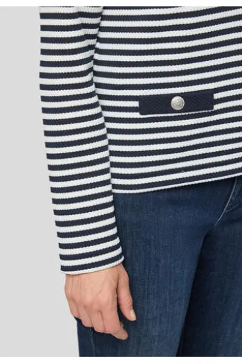 RABE Strickjacke pazifik gestreift