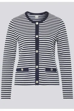 RABE Strickjacke pazifik gestreift