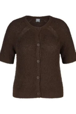 RABE Strickjacke schoko Kurzarm