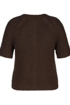 RABE Strickjacke schoko Kurzarm