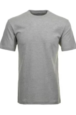 RAGMAN Doppelpack Rundhals-T-Shirt classic grau meliert Regular Fit