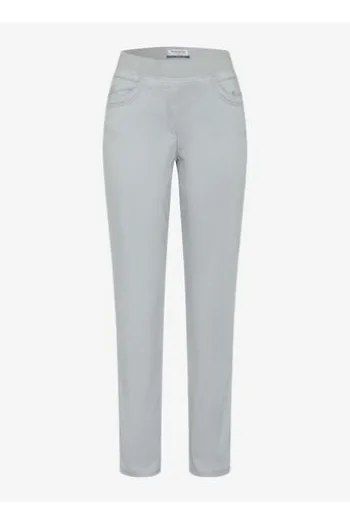 RAPHAELA BY BRAX Baumwoll-Hose Pamina smoke grau Slim Fit in Super Dynamic-Stretchqualität