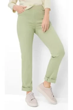 RAPHAELA BY BRAX Baumwoll-Hose Pamina green tea Slim Fit in Super Dynamic-Stretchqualität