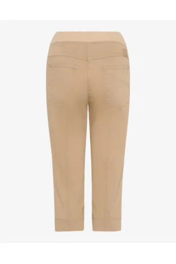RAPHAELA BY BRAX Capri-Jeans Pamina beige Slim Fit in Schlupfform mit Reißverschluss-Optik
