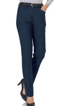 RAPHAELA BY BRAX Flanell-Hose Pauline marine Slim Fit