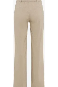 RAPHAELA BY BRAX Hose Peggy Flared sand gestreift im hochwertigen Leinen-Mix