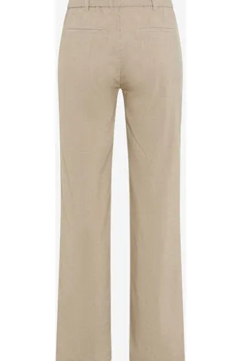 RAPHAELA BY BRAX Hose Peggy Flared sand gestreift im hochwertigen Leinen-Mix