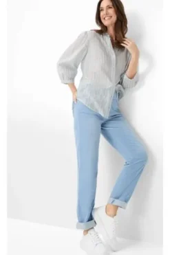 RAPHAELA BY BRAX Jeans Caren bleached light hellblau Comfort Fit