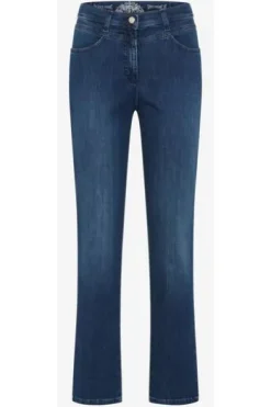 RAPHAELA BY BRAX Jeans Laura stoned lightly used hellblau Slim Fit mit Magic-Dehnbund