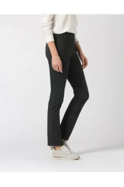 RAPHAELA BY BRAX Jeans Pamina schwarz Slim Fit in Schlupfform mit Reißverschlussoptik