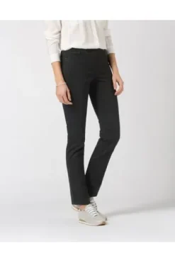 RAPHAELA BY BRAX Jeans Pamina schwarz Slim Fit in Schlupfform mit Reißverschlussoptik