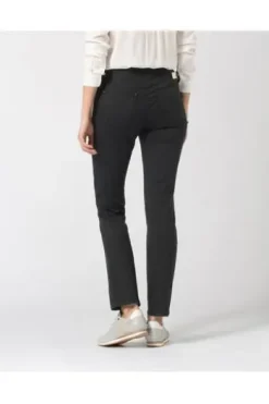 RAPHAELA BY BRAX Jeans Pamina schwarz Slim Fit in Schlupfform mit Reißverschlussoptik