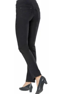 RAPHAELA BY BRAX Jeans Pamina schwarz Slim Fit in Schlupfform mit Reißverschlussoptik
