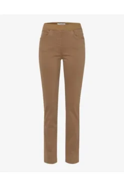 RAPHAELA BY BRAX Jeans Pamina sand Slim Fit in Schlupfform mit Reißverschlussoptik