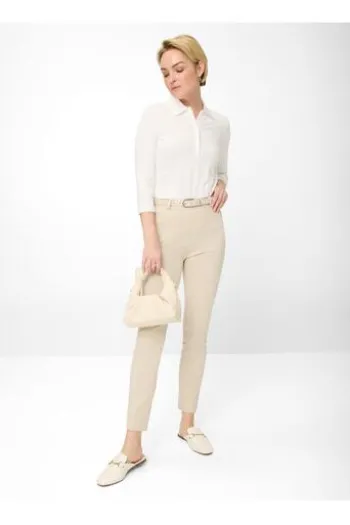 RAPHAELA BY BRAX Jersey-Hose Lillyth Beige Slim Fit