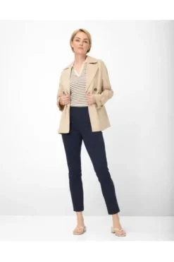RAPHAELA BY BRAX Jersey-Hose Lillyth Marine Slim Fit