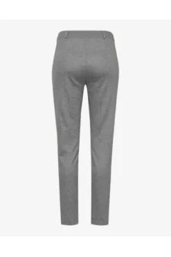 RAPHAELA BY BRAX Jersey-Hose Lillyth hellgrau Slim Fit im Fischgrät-Dessin
